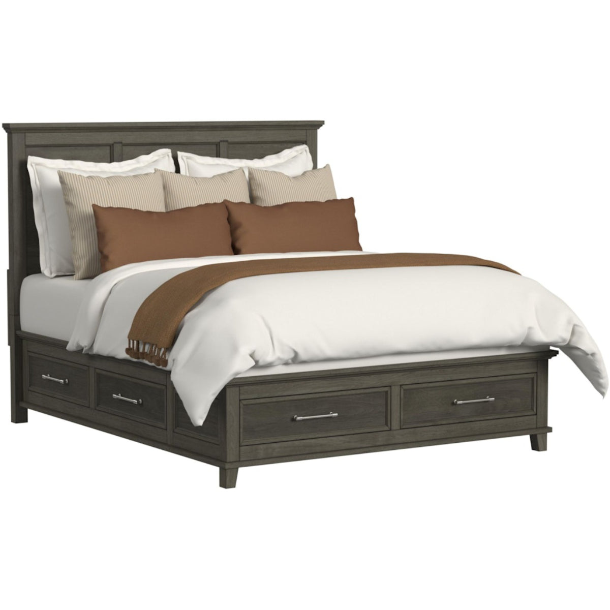 Canterbury Queen Bedroom Set (4-Piece) by Elements - Gray