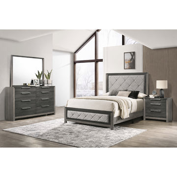 Cashmere Full Size (4-Piece) Bedroom Set by Acme Furniture - Gray