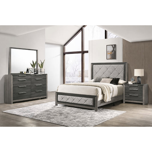 Cashmere Queen Bedroom Set (4-Piece) by Acme Furniture - Gray