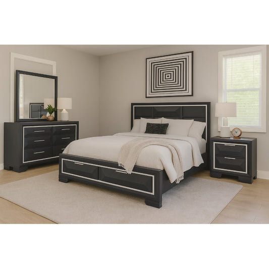 Genoa Bedroom Set (4-Piece) by Best Home - Blue