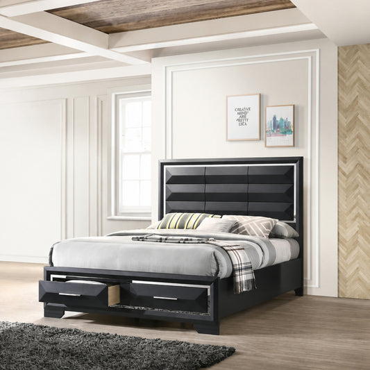 Genoa Queen Bed by Best Home - Black