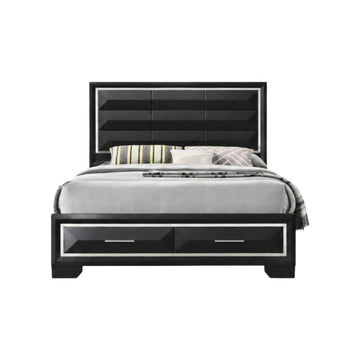 Genoa Queen Bed by Best Home - Black
