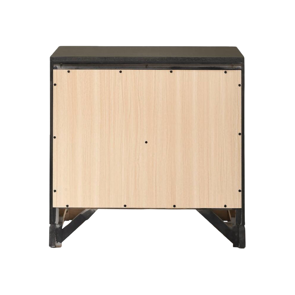 Valeria Nightstand with 2 Drawers by Best Home - Gray
