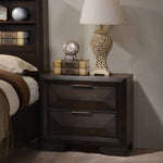 Brooke Nightstand with 2 Drawers by Best Home - Brown