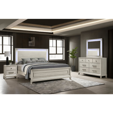 Alma Queen Bedroom Set (4-Piece) by Best Home - White