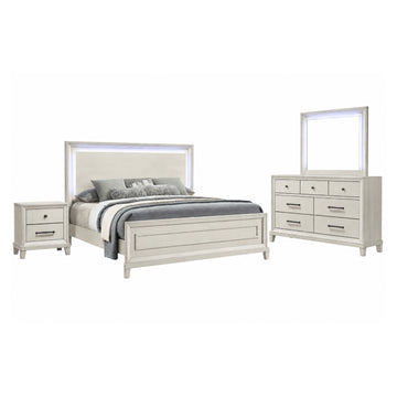 Alma Queen Bedroom Set (4-Piece) by Best Home - White