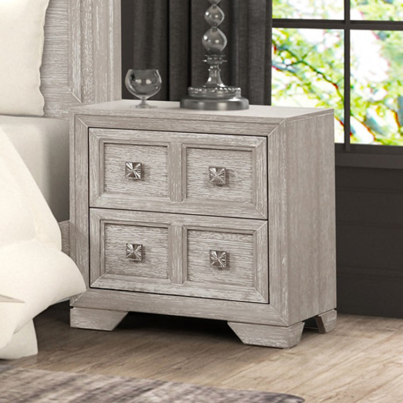 Argenthart King Bedroom Set (4-Piece) by Furniture of America - Gray