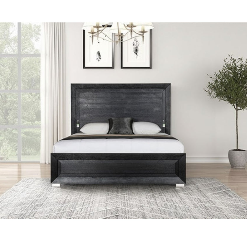 Ashbourne King Bed by Furniture of America - Black