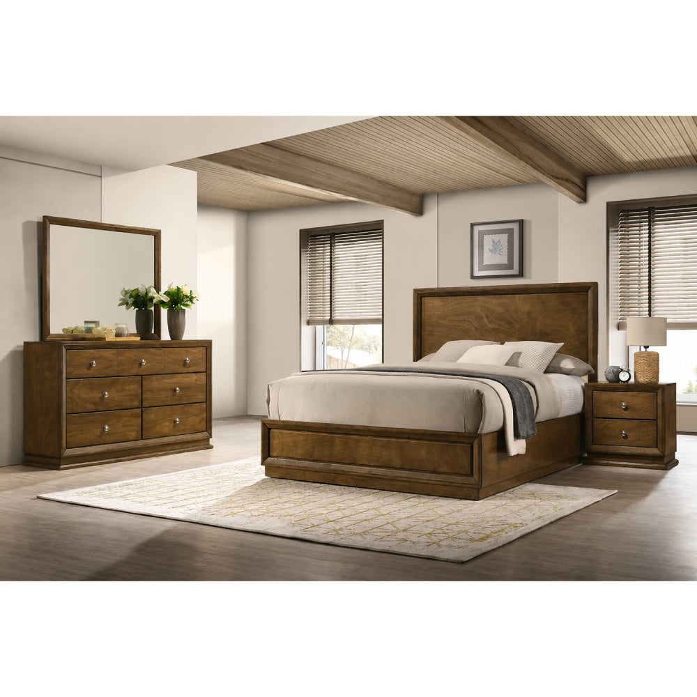 Kirkham Full Bedroom Set (4-Piece) by Furniture of America - Brown