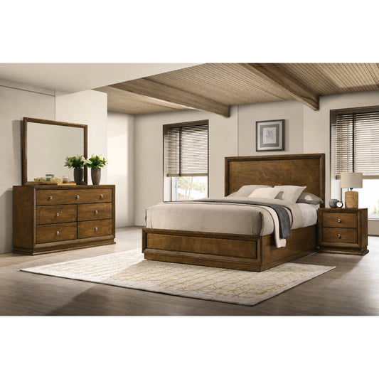 Kirkham Full Bedroom Set (4-Piece) by Furniture of America - Brown