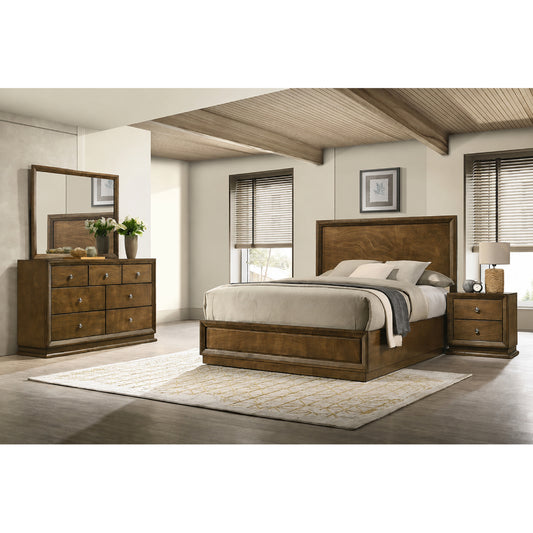Kirkham Queen Bedroom Set (4-Piece) by Furniture of America - Brown