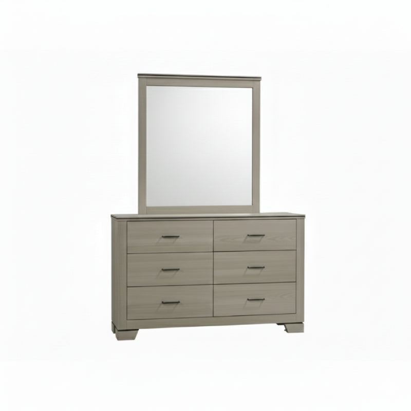 Bundle: Joanna Bedroom Set by Acme Furniture - Beige + Lawrence Motion Sofa and Love Seat by Best Home - Black