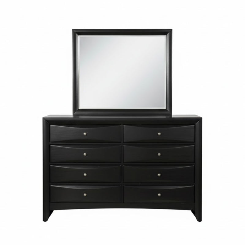 Bundle: Emila Queen Bedroom Set + Kelley Sectional Sofa with LED by Best Home - Black