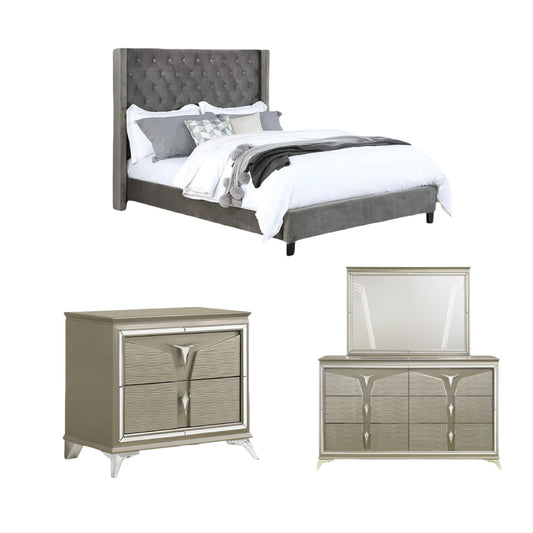 Raleigh Queen Size (4-Piece) Bedroom Set by Best Home
