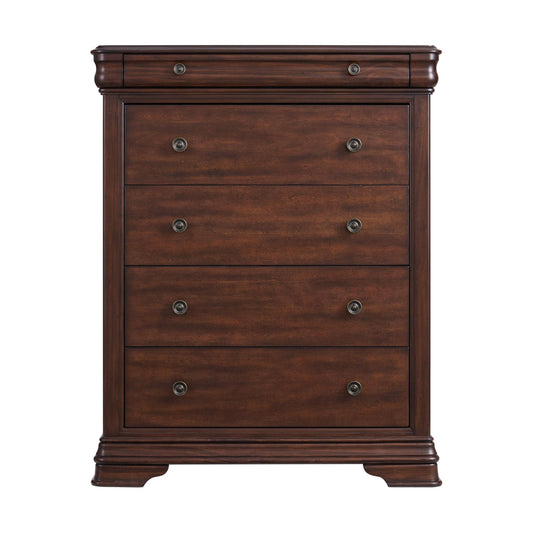 Phillipe 5-Drawer Chest by Elements - Brown