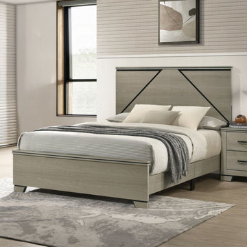 Joanna Queen Bed with LED by Acme Furniture - Gray