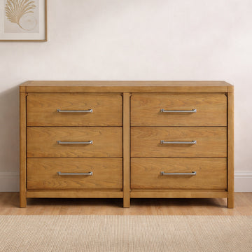 Hudson 64" Dresser with 6 Drawers by Homelegance - Brown