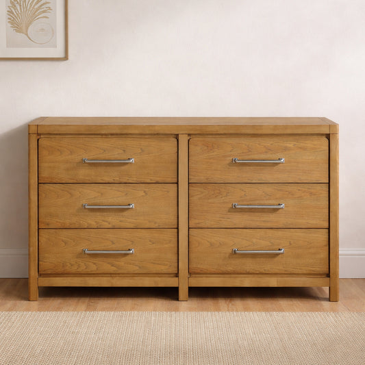 Hudson 64" Dresser with 6 Drawers by Homelegance - Brown