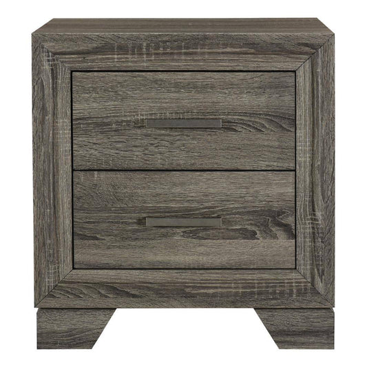 Wright 21.75" Nightstand Bedside Table with 2-Drawer by Coaster - Brown