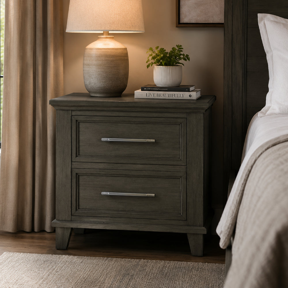 Canterbury 2-Drawer Nightstand with USB by Elements