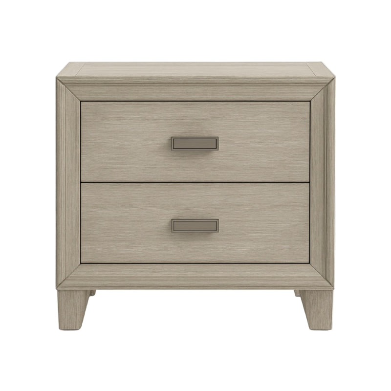 Odesa Nightstand with 2 Drawers by Lifestyle - Gray