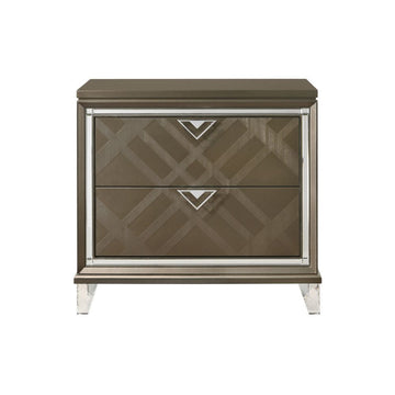 Majestic Nightstand with 2 Drawers by Best Home - Brown