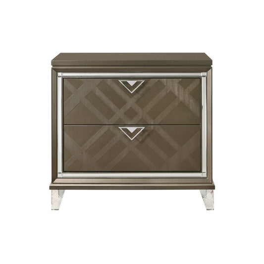 Majestic Nightstand with 2 Drawers by Best Home - Brown