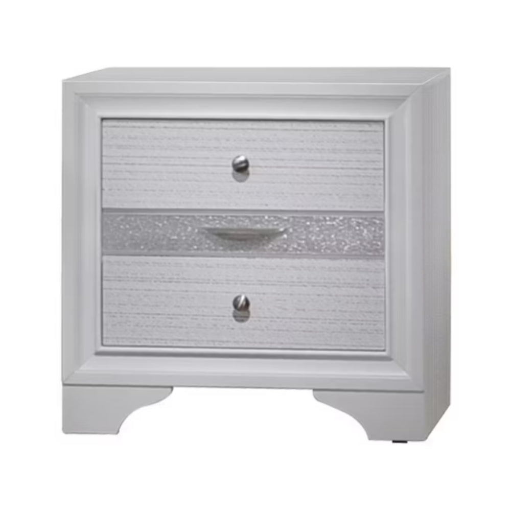 Alfred 28" Nightstand with 2-Drawers by Best Home - White