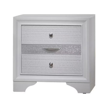 Alfred 28" Nightstand with 2-Drawers by Best Home - White