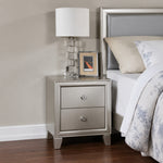 Omni 21" Nightstand with 2 Drawers by Steve Silver Company - Beige
