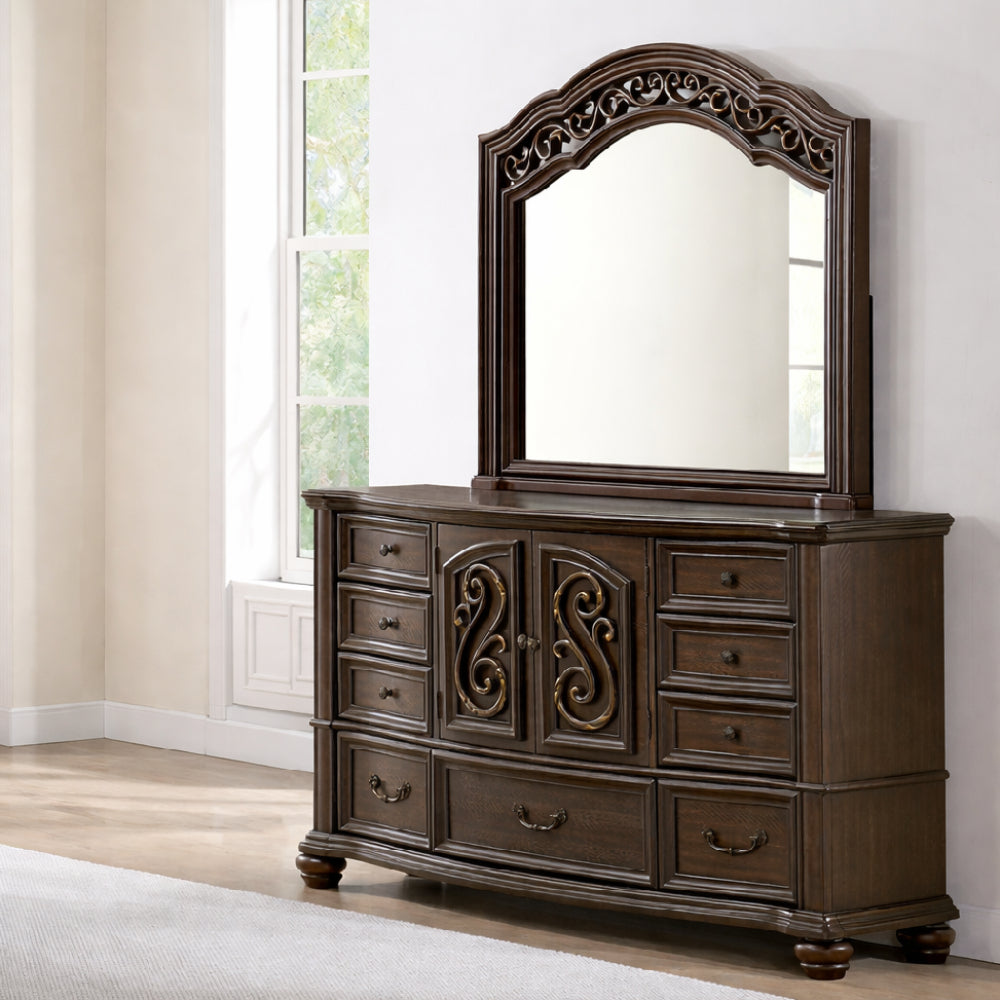 Brunswick 43" Mirror by Elements - Brown