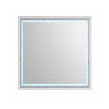Glam Seoul Mirror with LED Lights by Lifestyle - White