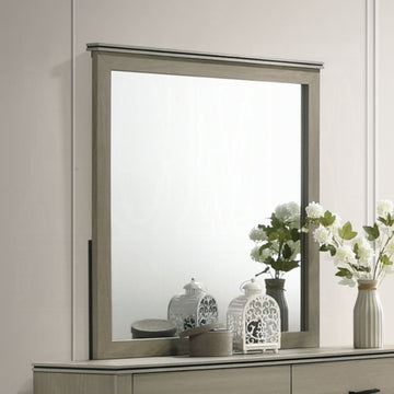 Joanna 40" Mirror by Acme Furniture - Gray