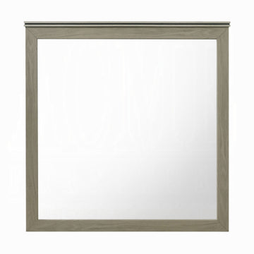 Joanna 40" Mirror by Acme Furniture - Gray