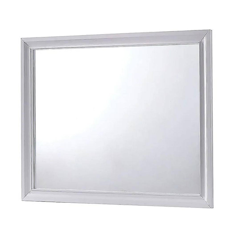 Espejo Chrissy de 46" de Furniture of America, color blanco