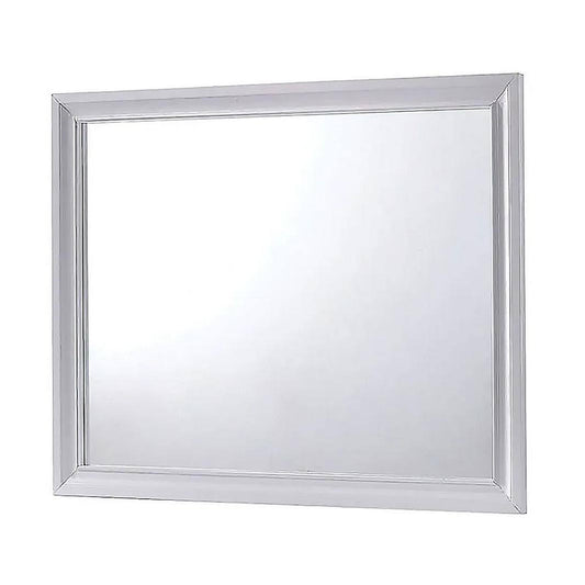Espejo Chrissy de 46" de Furniture of America, color blanco