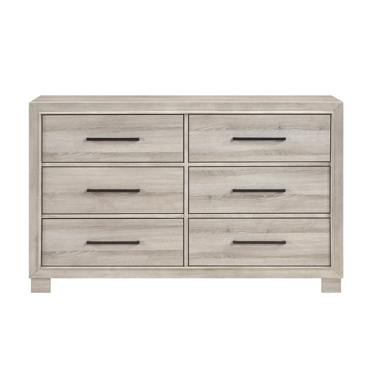 Bennett 59" Dresser by Homelegance with 6 Drawers - Gray