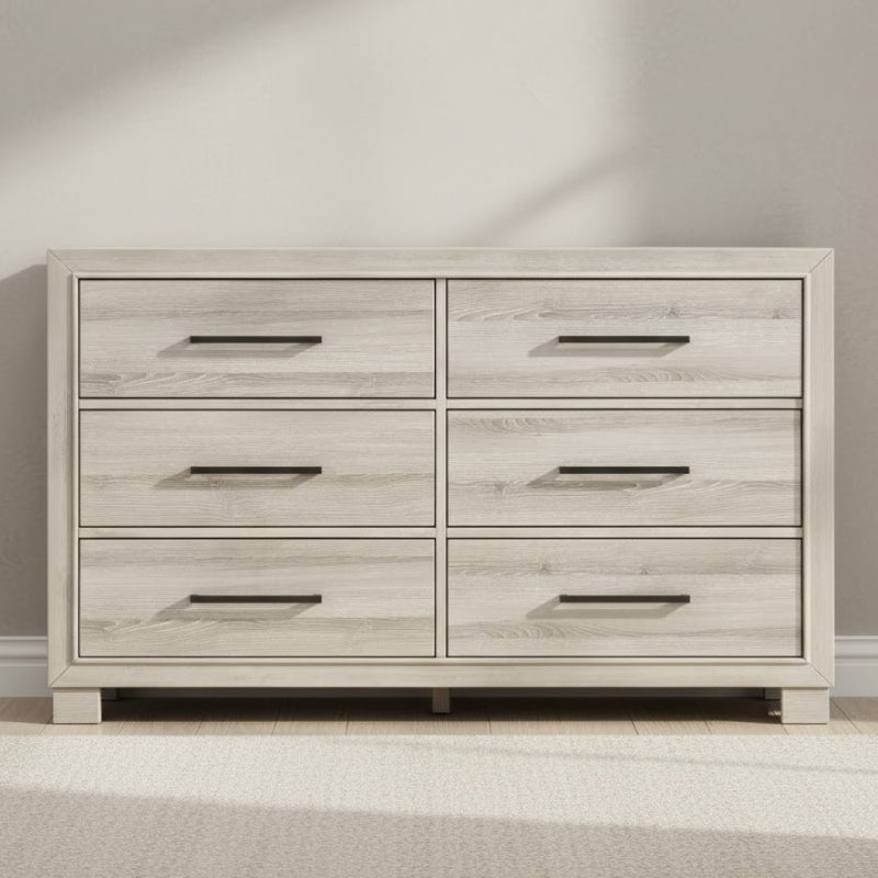 Bennett 59" Dresser by Homelegance with 6 Drawers - Gray