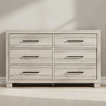 Bennett 59" Dresser with 6 Drawers by Homelegance  - Gray