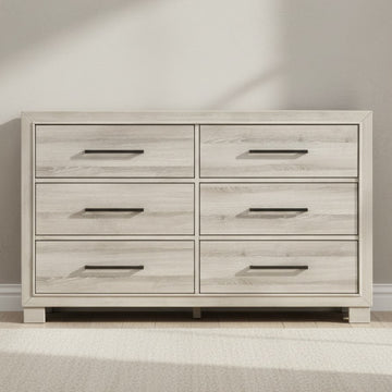 Bennett 59" Dresser with 6 Drawers by Homelegance  - Gray
