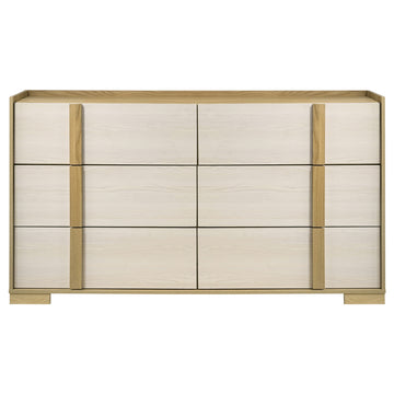 Hyland Dresser with 6 Drawer by Coaster Furniture - Brown