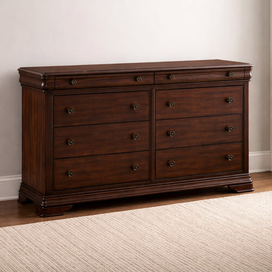 Phillipe 68" Dresser with 8 Drawers by Elements - Brown