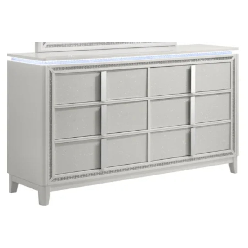 Glam Seoul Dresser with 6 Drawer by Lifestyle - White