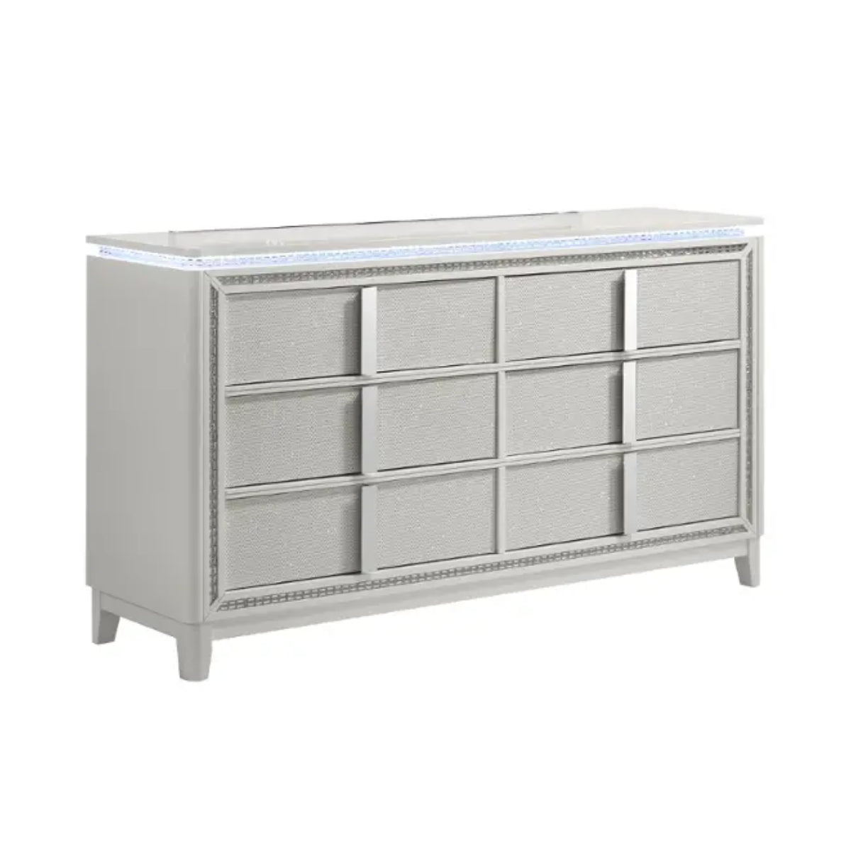 Glam Seoul Dresser with 6 Drawer by Lifestyle - White