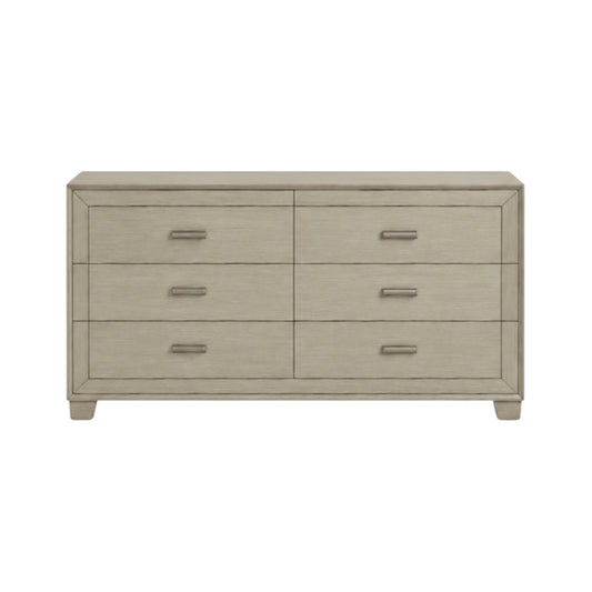 Odesa 35.9" Dresser with 6 Drawers by Lifestyle - Gray