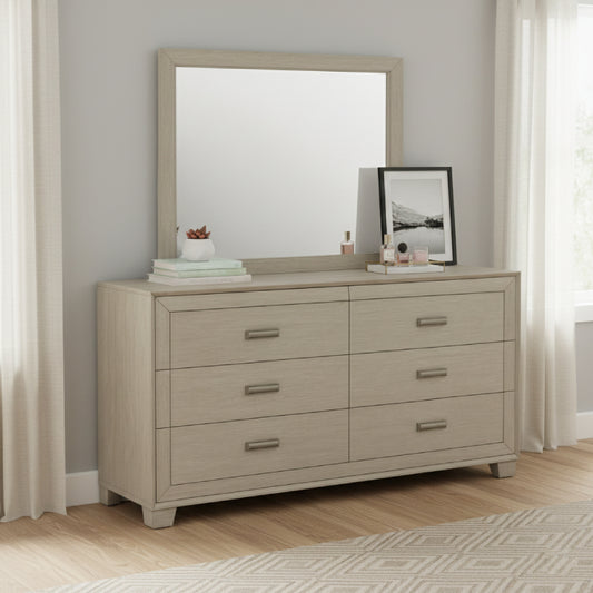 Odesa 35.9" Dresser with 6 Drawers by Lifestyle - Gray