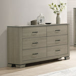 Joanna 58" Dresser with 6 Drawers by Acme Furniture - Gray