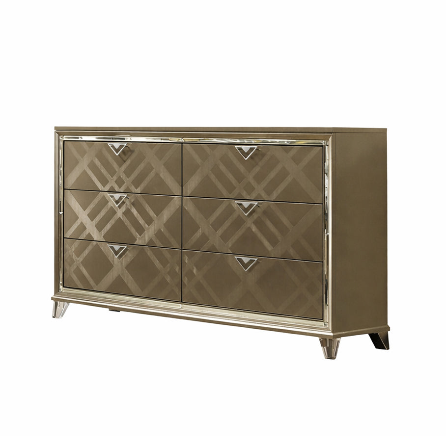Majestic 42" Dresser with 6 Drawers by Best Home - Brown