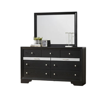 Oscar 38.8" Dresser with 9 Drawers by Best Home - Black