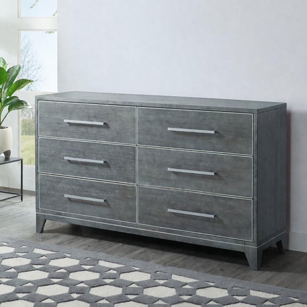 Memphis Dresser with 6 Drawers by Martin Svensson Home - Gray
